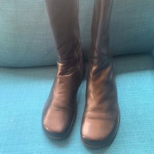 Bally black leather boots with zip #Made in Italy#